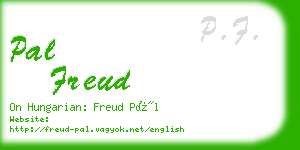 pal freud business card